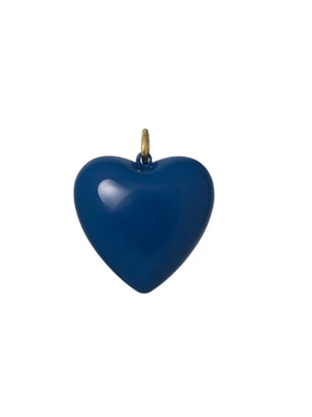 NWOT Roxanne Assoulin The Big Puffy Heart Charm In Nevy